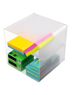 Archicubo transparente 2 huecos