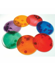 Círculos con gel y brillo Set 7u 2