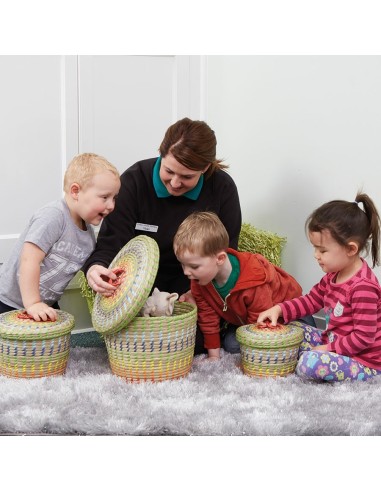 Cestas de ordenación de colores