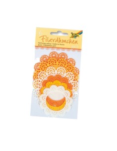 Blonda fieltro flor 6pcs 2