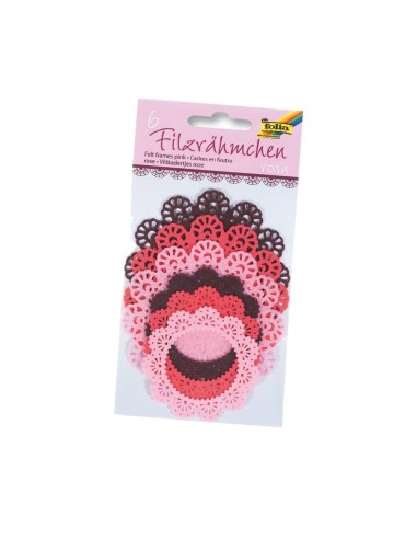 Blonda fieltro flor 6pcs
