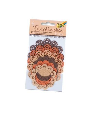 Blonda fieltro flor 6pcs