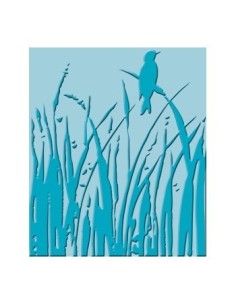 Cuttlebug carpeta embossing canto del ave