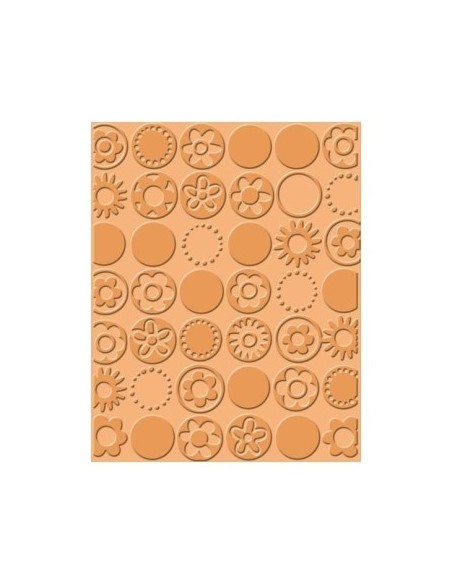Cuttlebug carpeta embossing puntos en flor