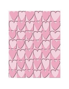 Cuttlebug carpeta embossing bloque de corazones