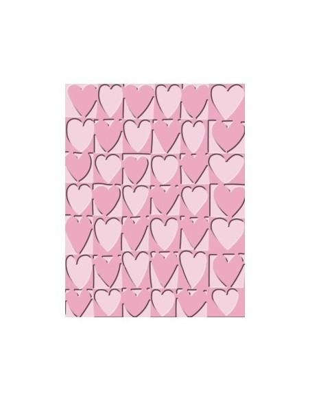 Cuttlebug carpeta embossing bloque de corazones