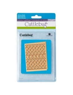 Cuttlebug carpeta embossing batik africano