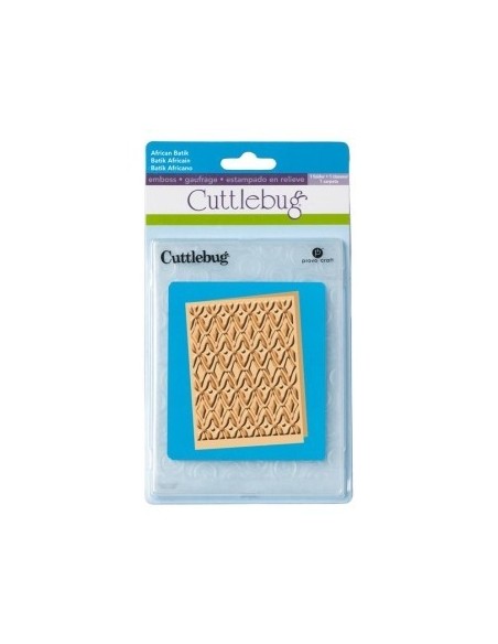 Cuttlebug carpeta embossing batik africano