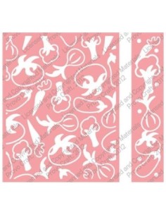 Cuttlebug carpeta embossing+borde hortalizas