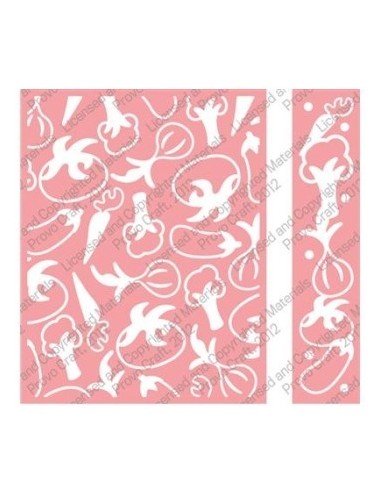 Cuttlebug carpeta embossing+borde hortalizas