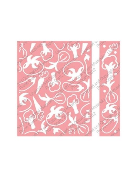 Cuttlebug carpeta embossing+borde hortalizas