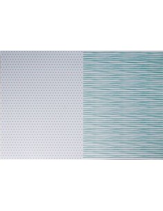 Goma Eva impresa 40x60 raya punto verde