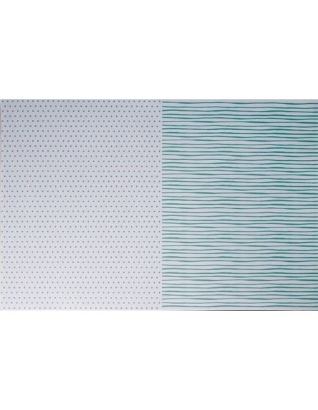 Goma Eva impresa 40x60 raya punto verde