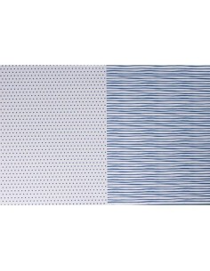Goma Eva impresa 40x60 raya punto azul