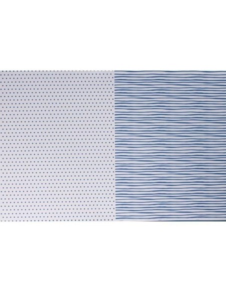Goma Eva impresa 40x60 raya punto azul