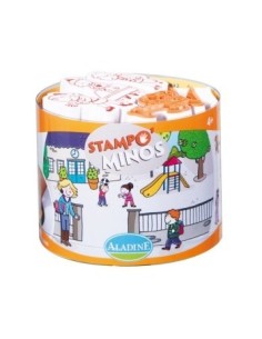 Sellos stampominos en el colegio 10u