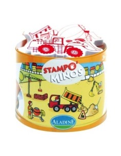 Sellos stampominos construcción 10u