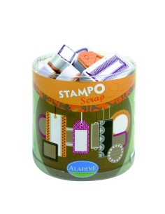 Sellos stampo scrap etiquetas 24u