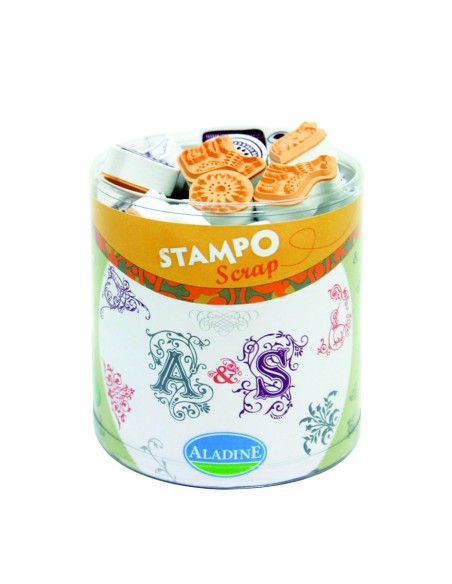 Sellos stampo scrap arabesco 48u