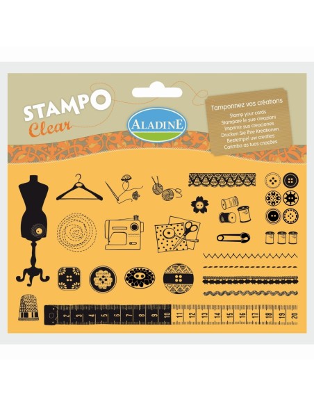 Sellos stampoclear costura