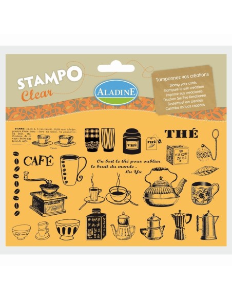 Sellos stampoclear café