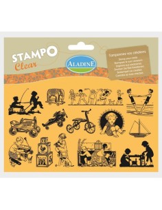 Sellos stampoclear juego de niños