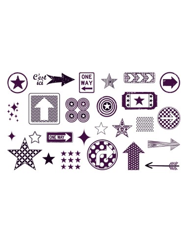 Sellos stampo scrap flechas 26u