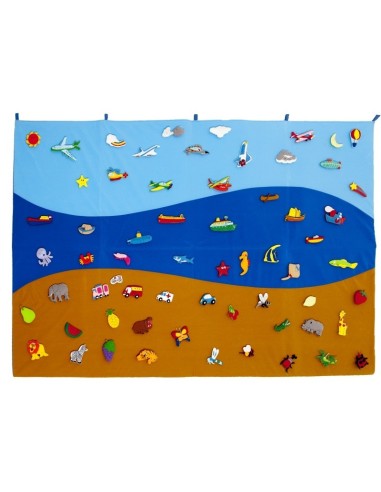 Tapiz Fieltro MAR, TIERRA y AIRE