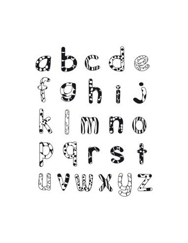 Sellos stampominos minúsculas 26u