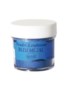 Polvo embosing 30ml blue metal