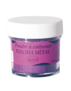 Polvo embosing 30ml fuschia metal