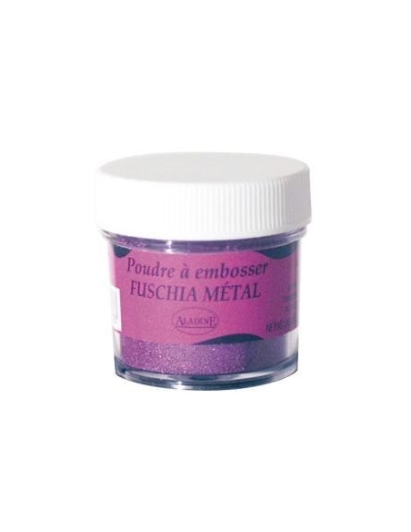 Polvo embosing 30ml fuschia metal
