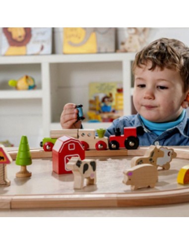 Conjunto tren granja