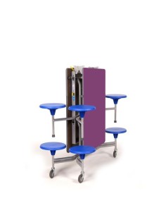 Mesas plegables con asientos comedor escolar 2