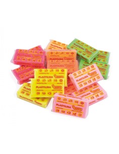 Plastilina Jovi 50g Neón 30u 2