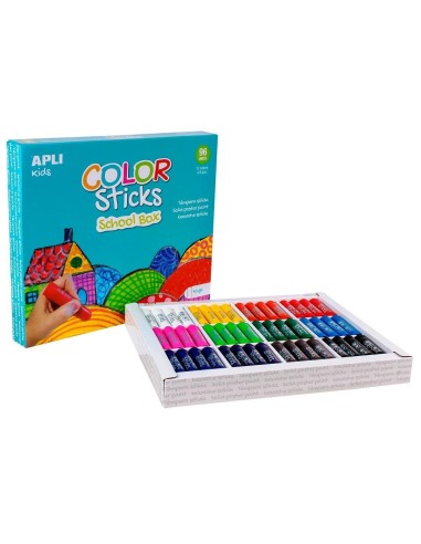 Témpera sólida colores surtidos 96u