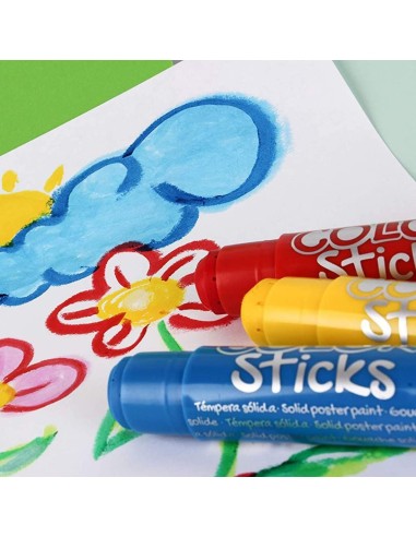 Témpera sólida 12 colores