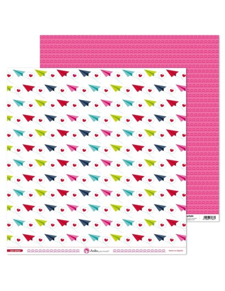 Anita Con Amor Papel Scrap Aviones Unidad