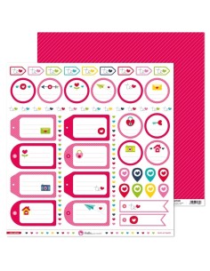 Anita Con Amor Papel Scrap Etiquetas Unidad