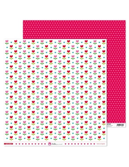 Anita Con Amor Papel Scrap Flores Unidad