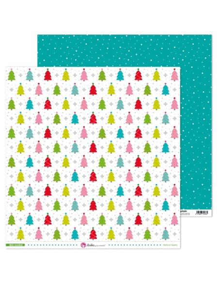 Anita Feliz Navidad Papel Scrap Arbol Unidad