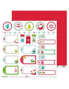 Anita Feliz Navidad Papel Scrap Etiquetas Unidad
