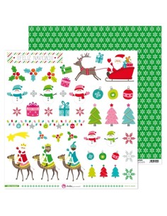 Anita Feliz Navidad Papel Scrap Recortables Unidad