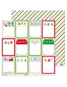 Anita Feliz Navidad Papel Scrap Tarjetas Unidad