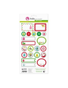 Anita Feliz Navidad Pegatinas Unidad