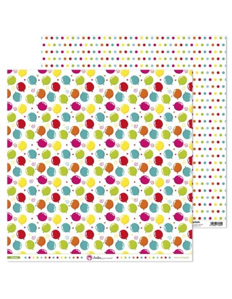 Anita Fiesta Papel Scrap Globos Unidad