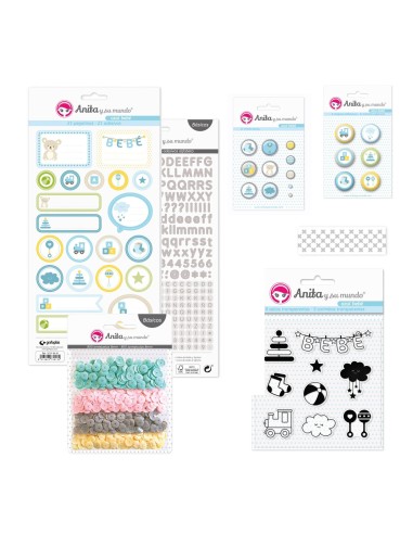Anita Azul Bebe Kit Maletín