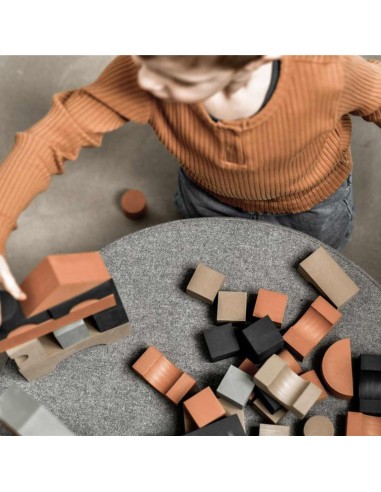 Bloques construcción goma EVA 80u