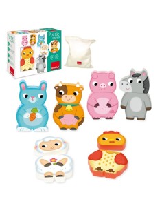 Puzzle magnético Animales granja
