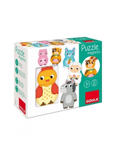 Puzzle magnético Animales granja